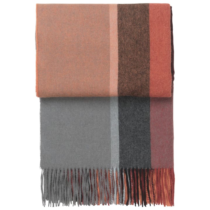 Manhattan pläd, terracotta-red magma Elvang Denmark