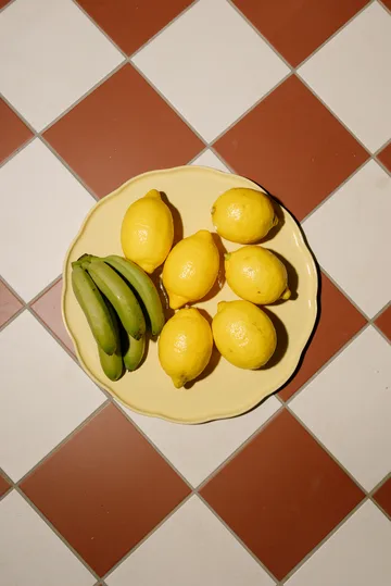 Emile Henry Madeleine serveringsfat - Vanilj, rund - Emile Henry