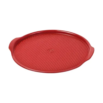 Emile Henry pizzasten räfflad Ø40 cm - Röd - Emile Henry