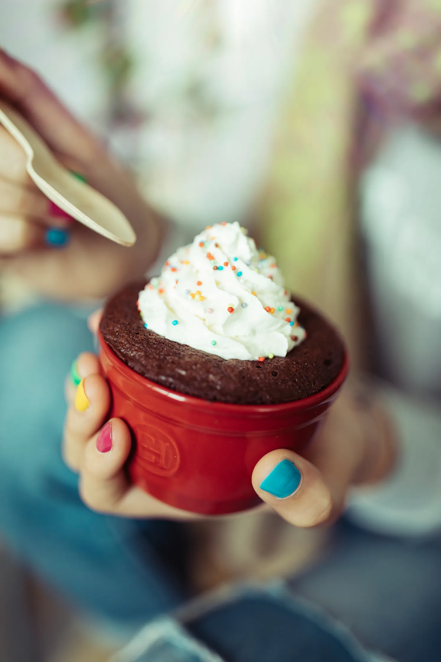 Ramekin form N°8, Röd Emile Henry