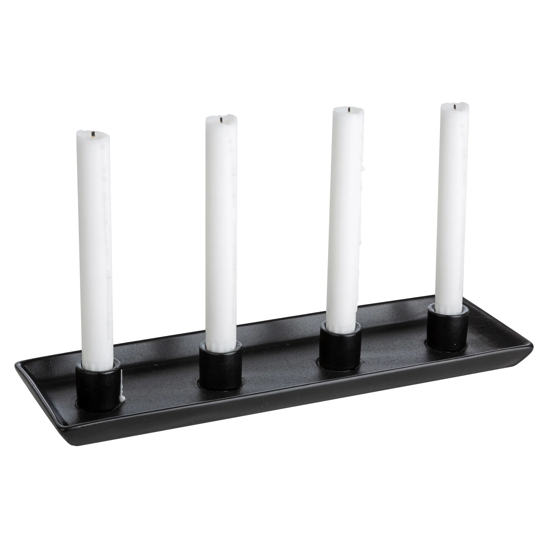 Ernst adventsljusstake rektangulär, Svart ERNST