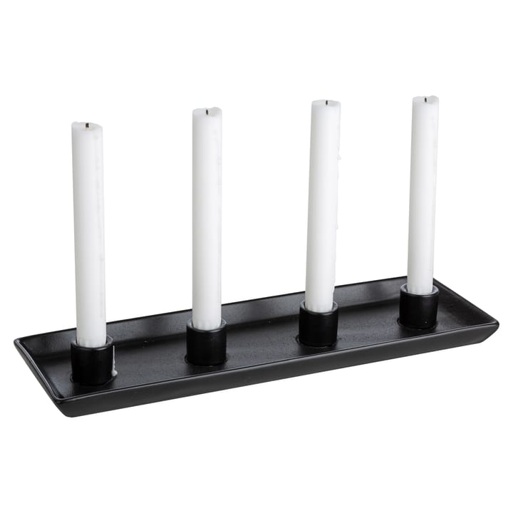 Ernst adventsljusstake rektangulär - Svart - ERNST