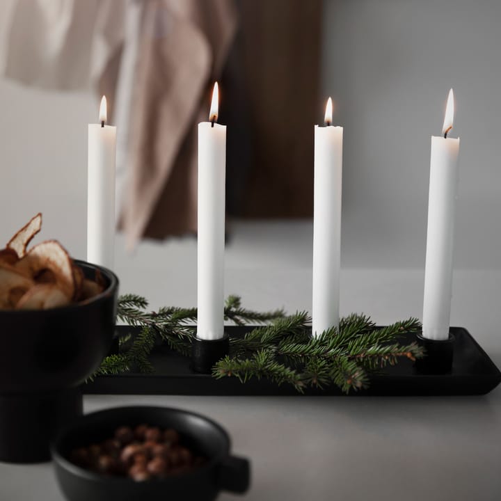Ernst adventsljusstake rektangulär, Svart ERNST