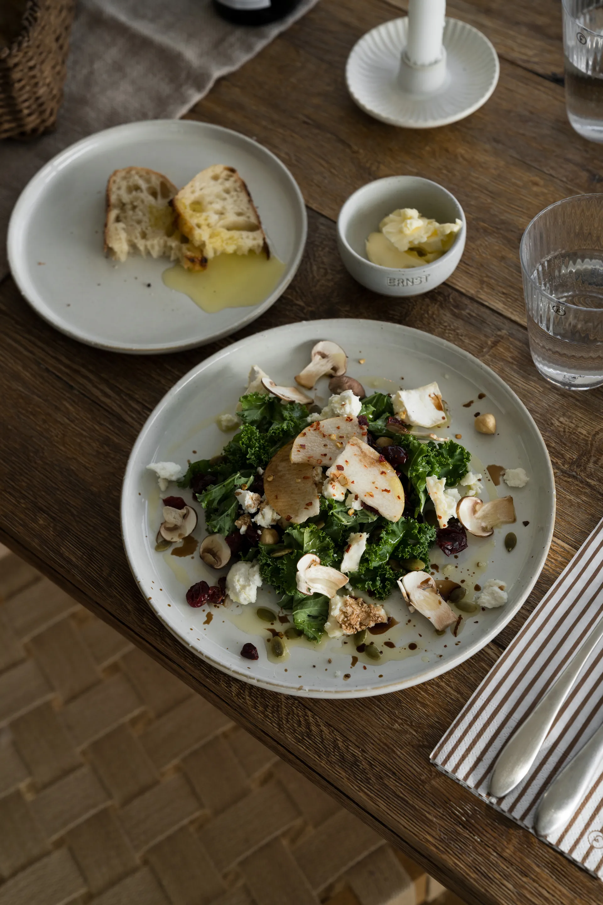 Ernst assiett Ø20 cm, Naturvit ERNST