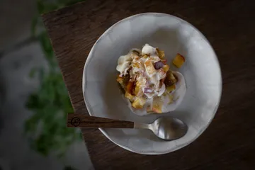 Ernst assiett stengods - Vit-natur, Ø17x3 cm - ERNST