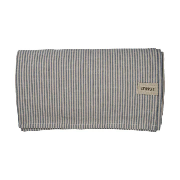 Ernst bordsduk smala ränder 145x300 cm - Blå-vit - ERNST