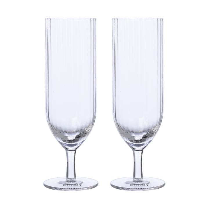 Ernst champagneglas räfflad 2-pack - Klar - ERNST