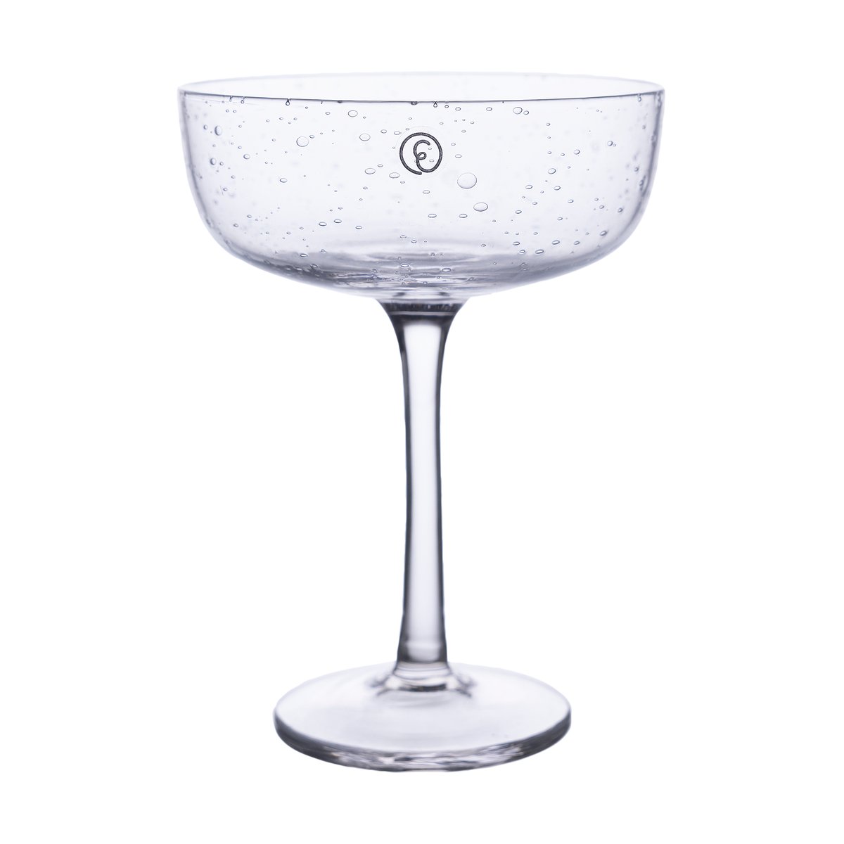 Ernst coupeglas bubbligt glas 20 cl 2-pack Klar | Skandinavisk Design | Champagneglas | Transparent