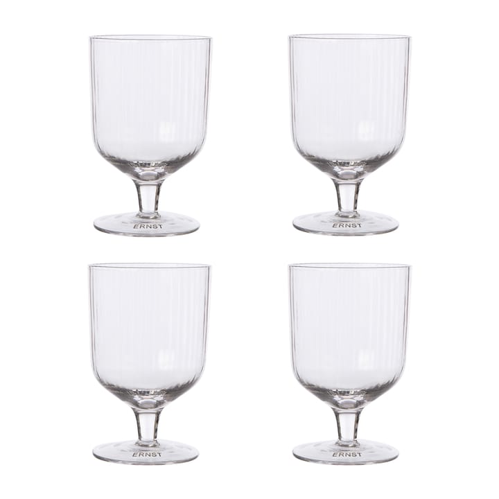 Ernst dricksglas på fot 4-pack - Klar - ERNST