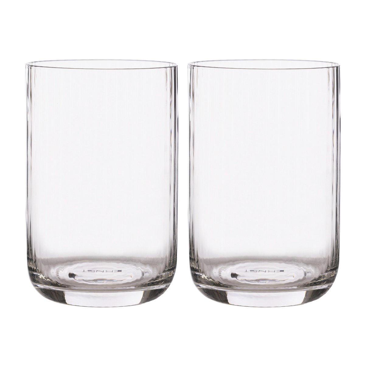 Ernst dricksglas räfflade 2-pack 50 cl | Skandinavisk Design | Dricksglas | Transparent