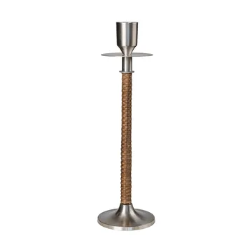Ernst flätad ljusstake - Borstad stål, Ø8x25 cm - ERNST
