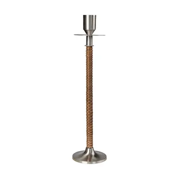 Ernst flätad ljusstake - Borstad stål, Ø8x30 cm - ERNST