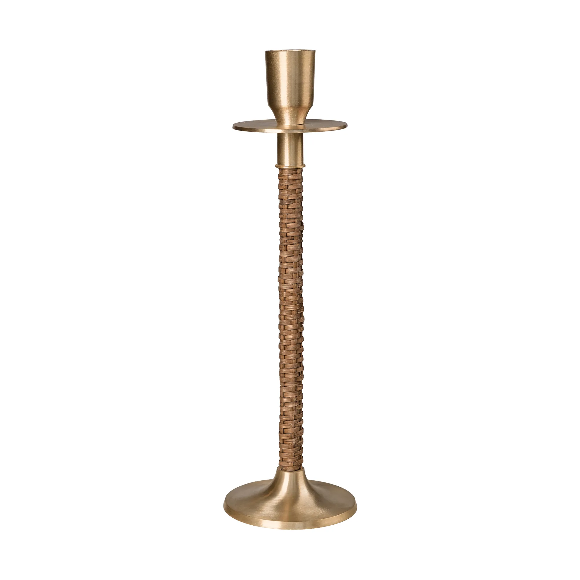 Ernst flätad ljusstake, Mässing, Ø8x25 cm ERNST