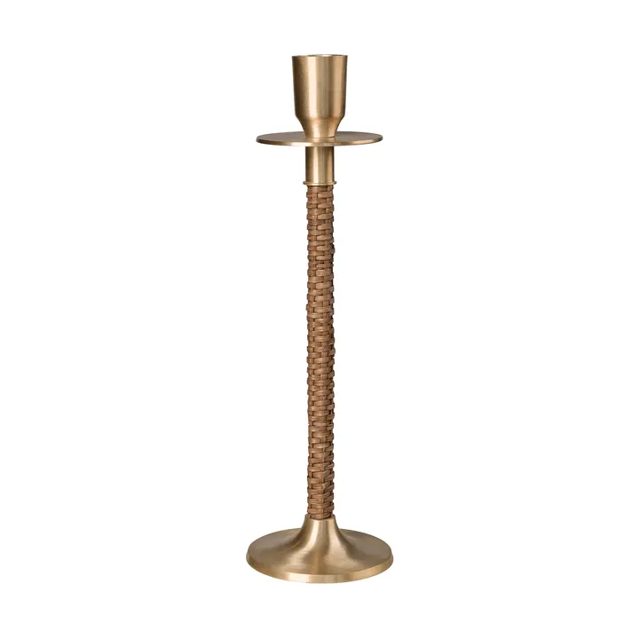 Ernst flätad ljusstake - Mässing, Ø8x25 cm - ERNST