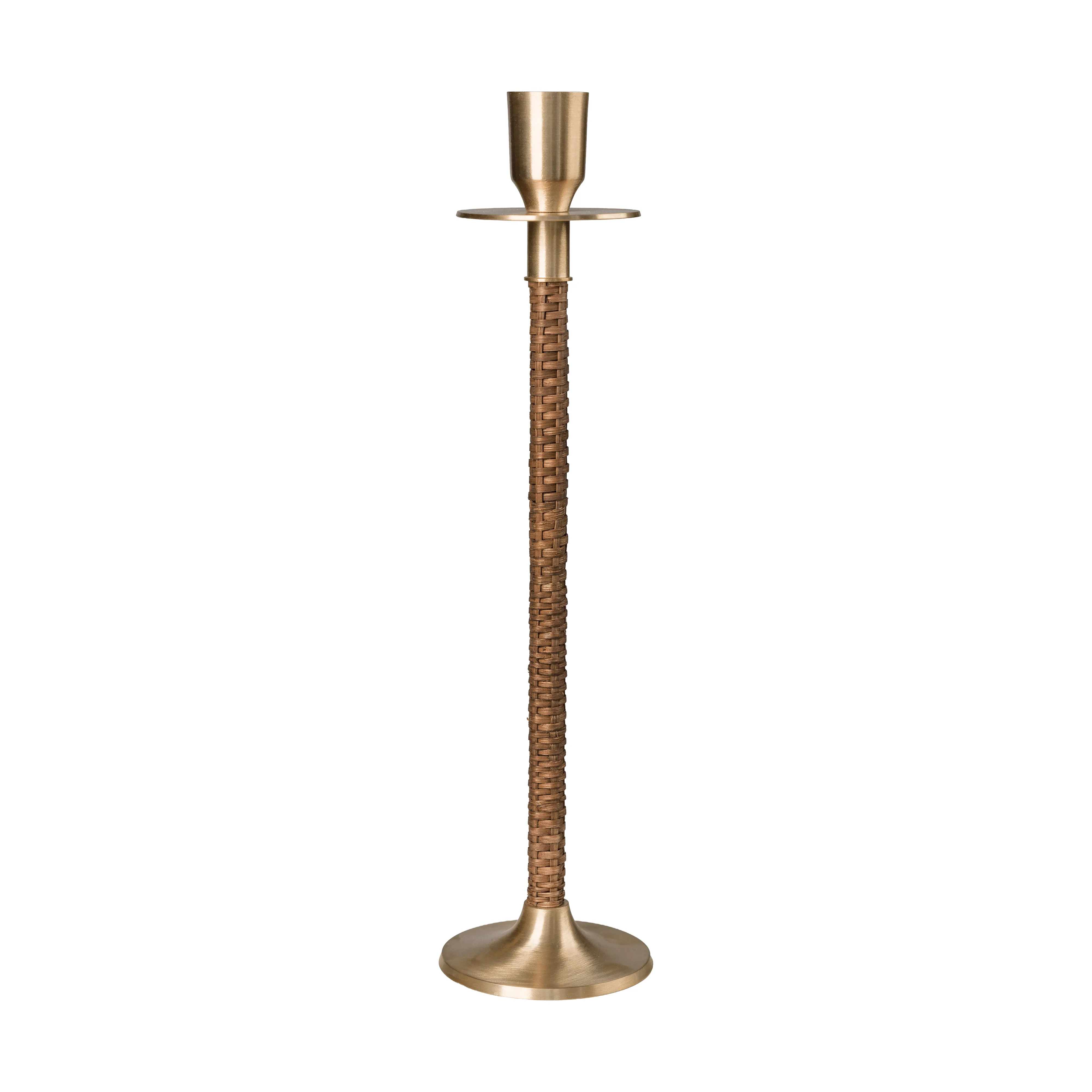 Ernst flätad ljusstake, Mässing, Ø8x30 cm
