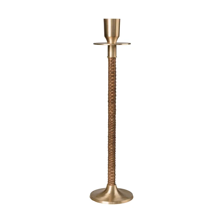 Ernst flätad ljusstake - Mässing, Ø8x30 cm - ERNST