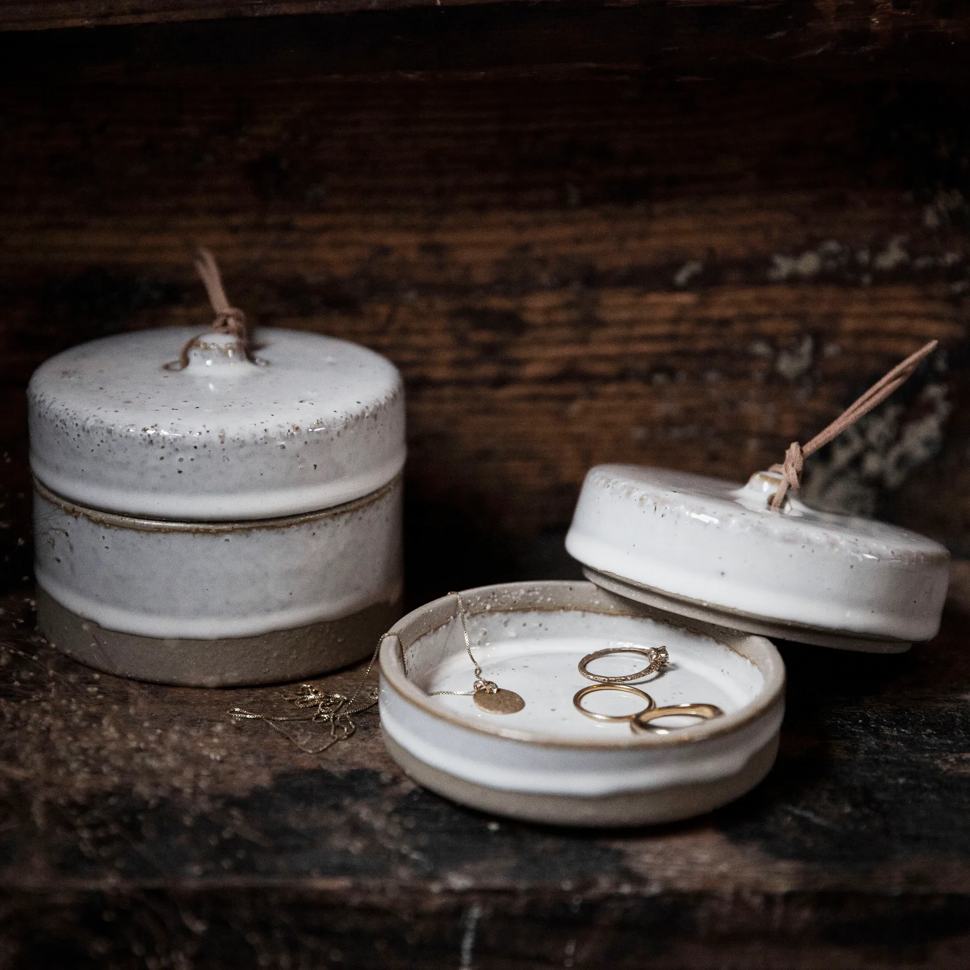 Ernst förvaringsburk med lock natur, 8 cm ERNST