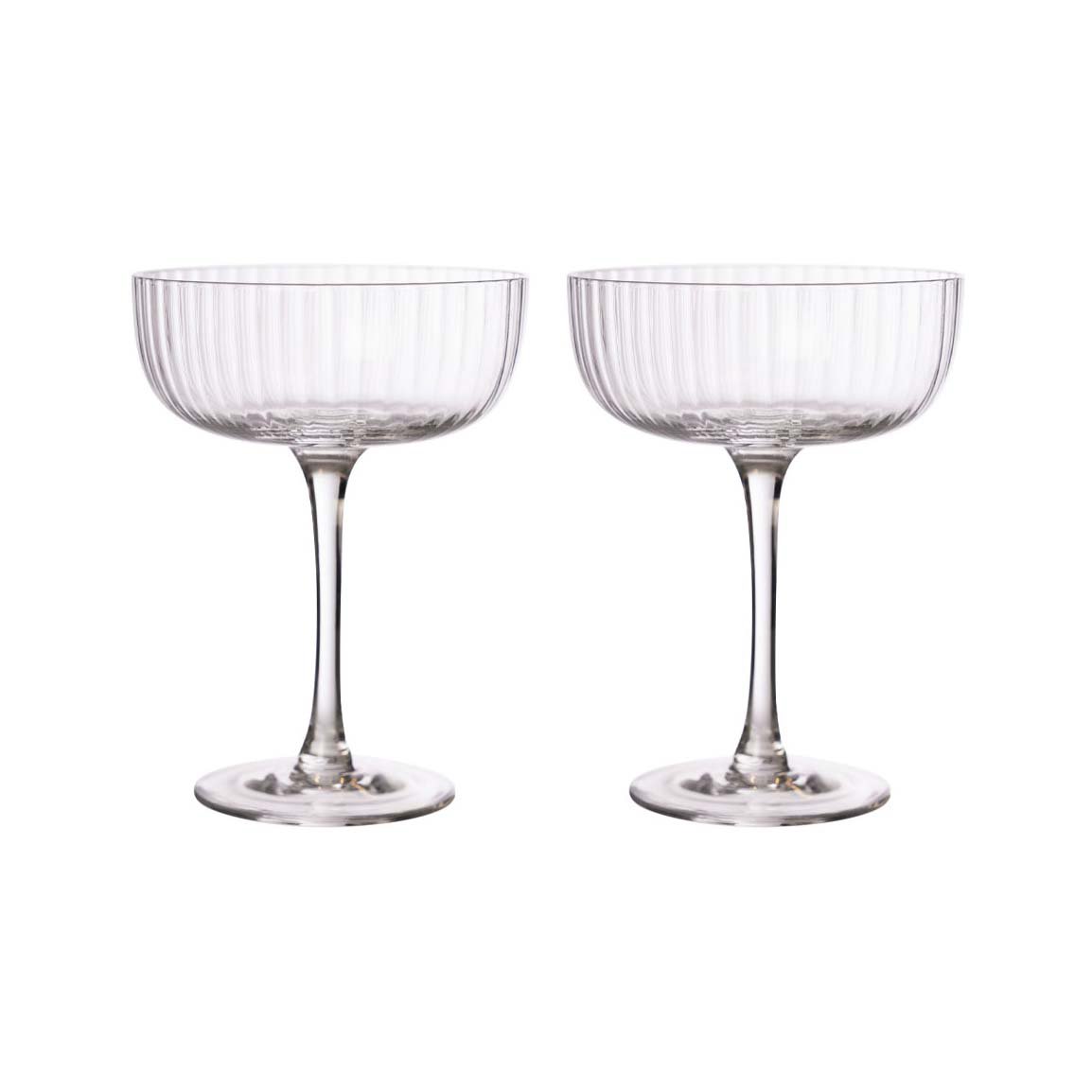 Ernst glas på fot 2-pack Klar | Skandinavisk Design | Dricksglas | Transparent