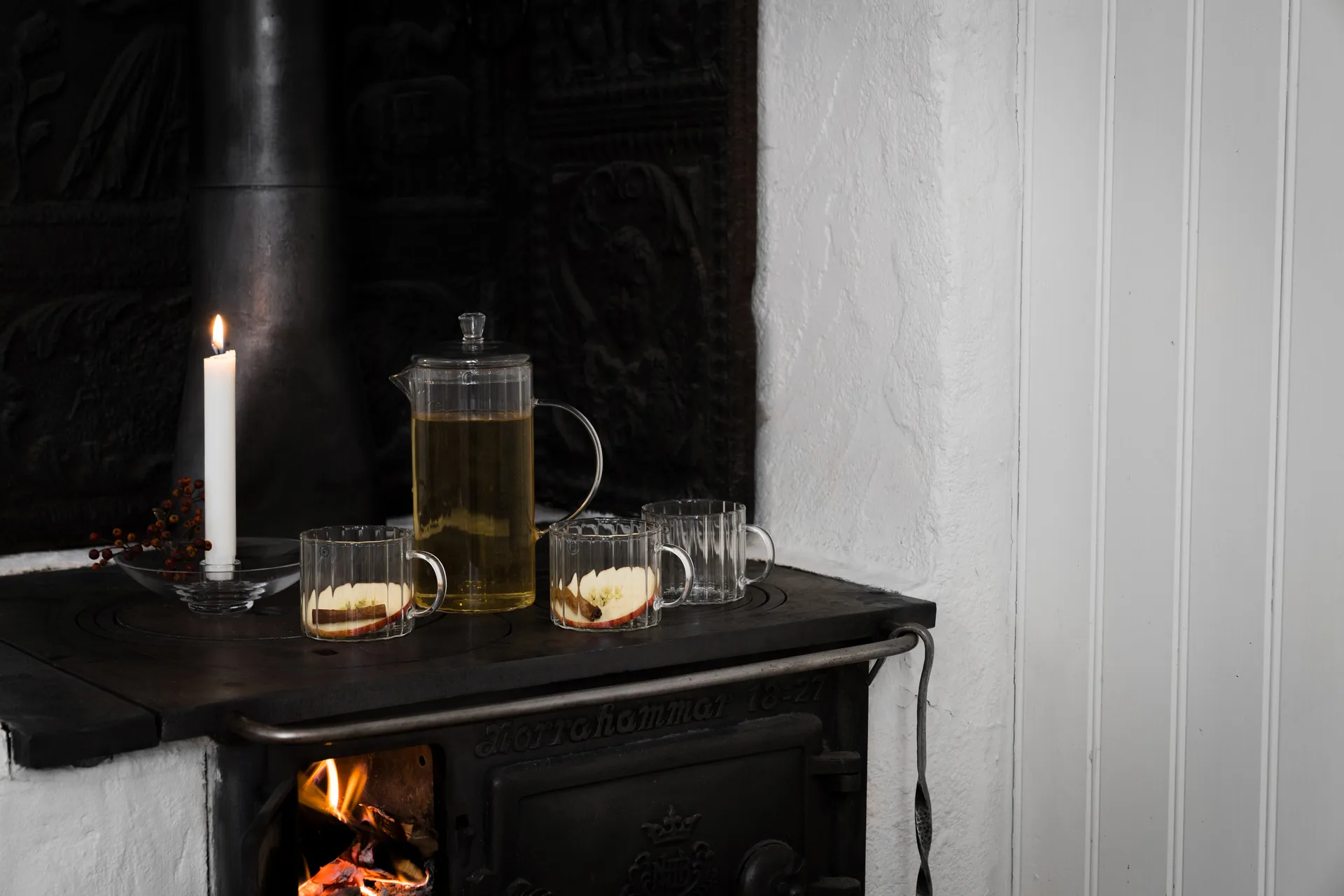 Ernst glasmugg räfflad Ø8 cm, Klar ERNST