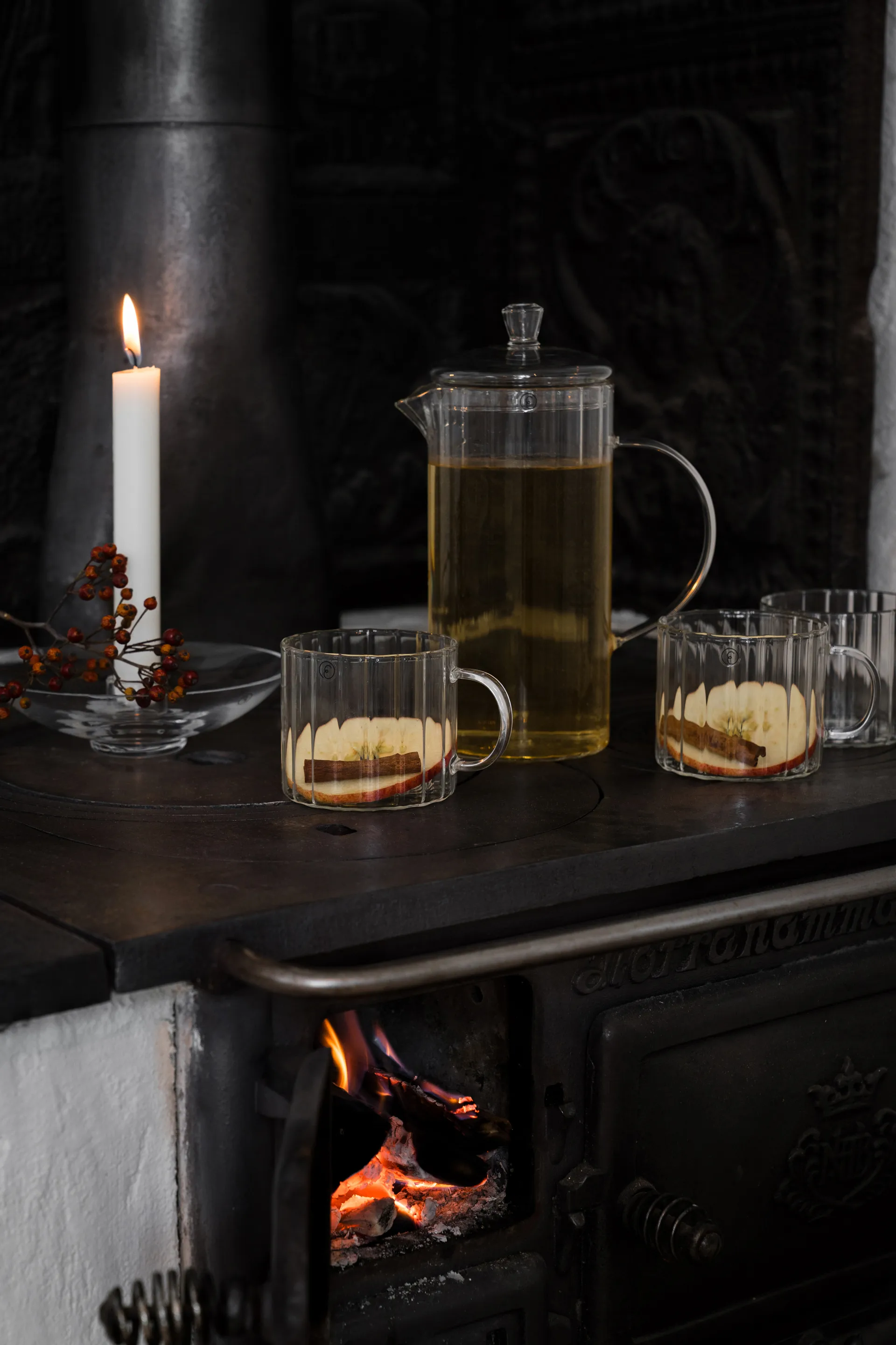 Ernst glasmugg räfflad Ø8 cm, Klar ERNST