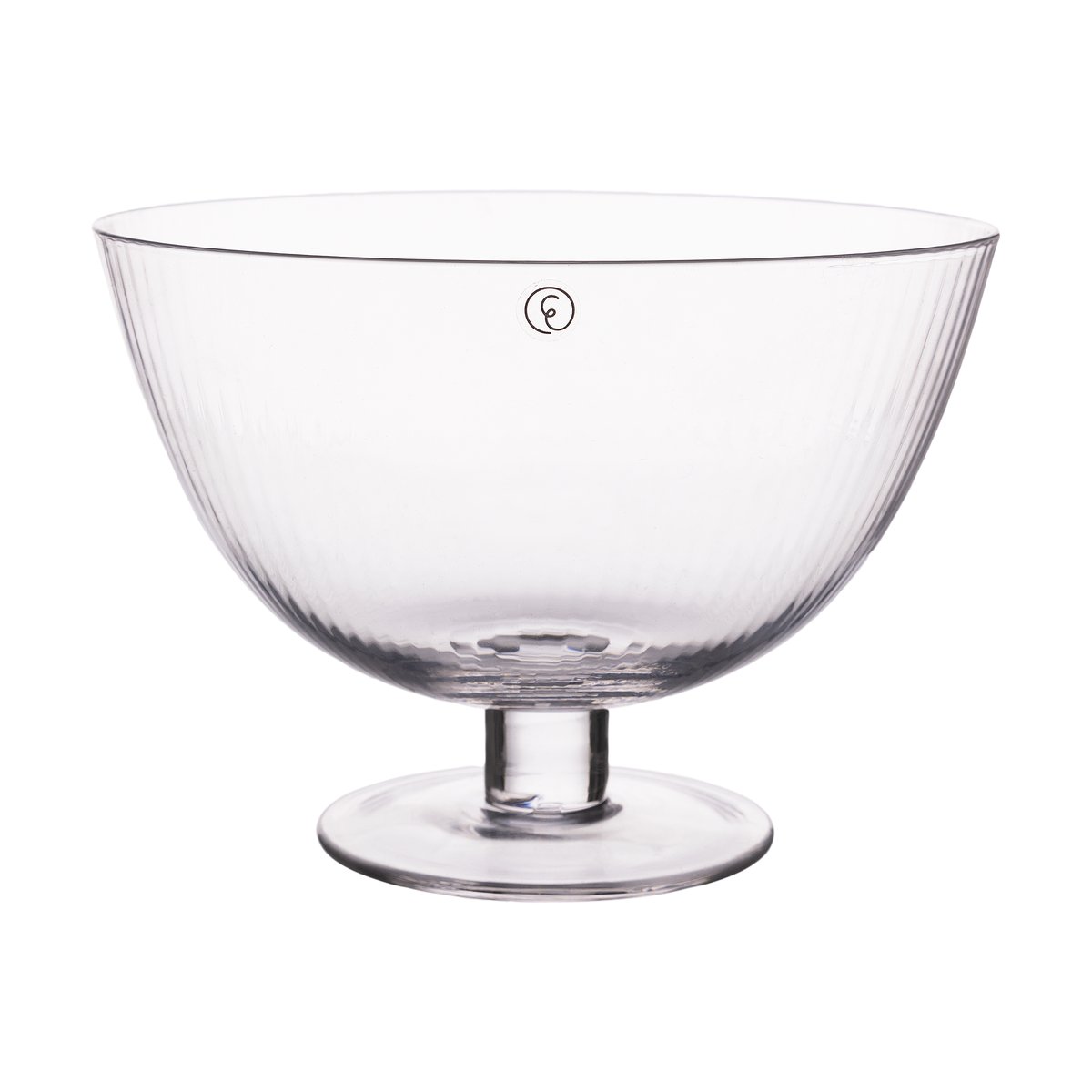 Ernst glasskål på fot Ø16,5 cm | Skandinavisk Design | Serveringsskålar | Transparent
