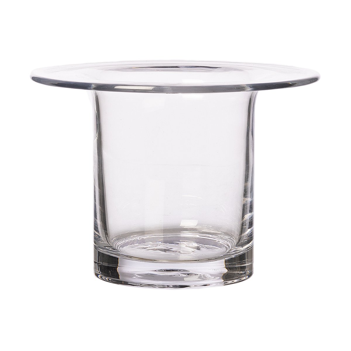 Ernst glasvas Ø17 cm H 13 cm | Skandinavisk Design | Vaser | Transparent