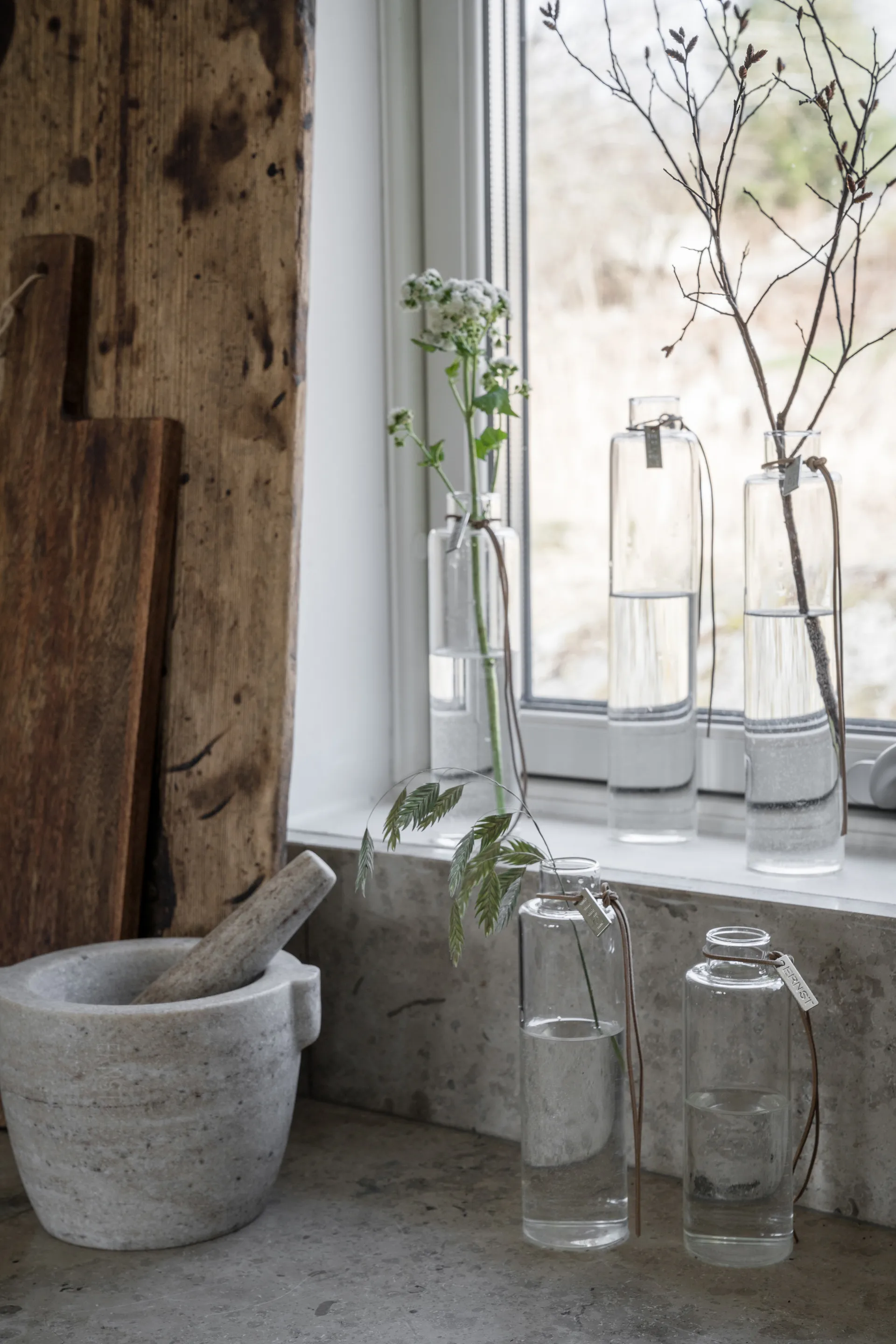 Ernst glasvas Ø5 cm, H 15 cm ERNST