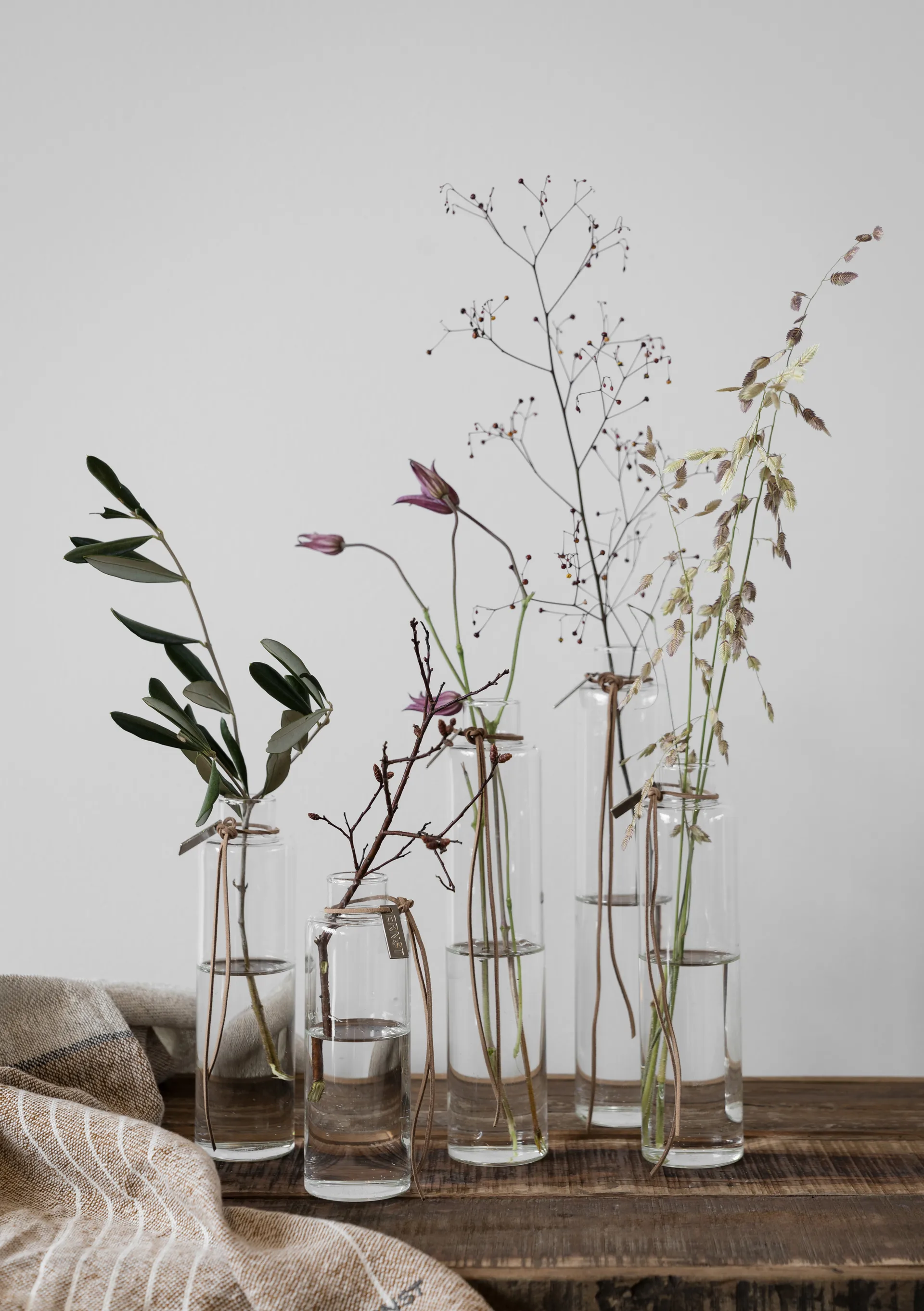 Ernst glasvas Ø5 cm, H 18 cm ERNST