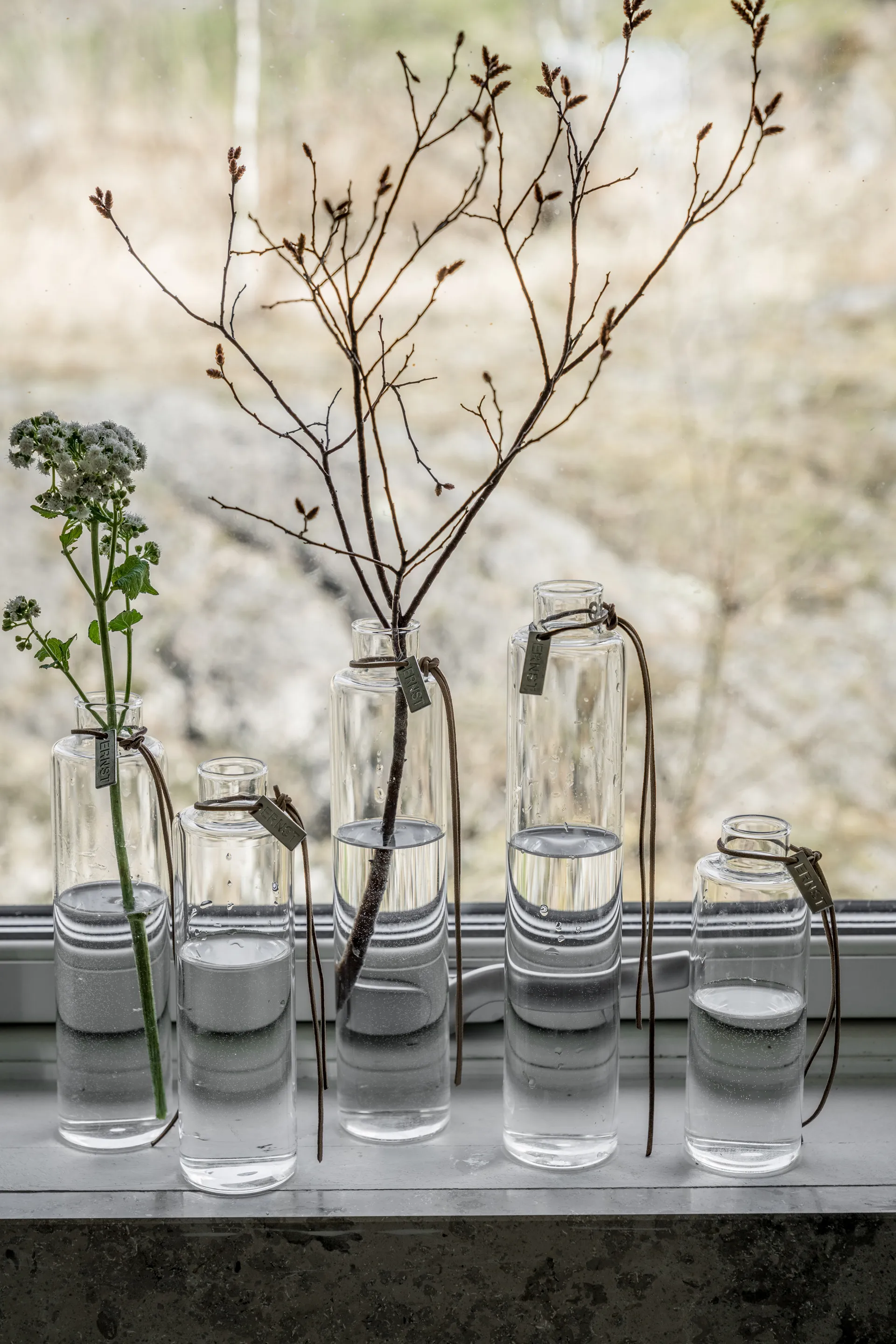 Ernst glasvas Ø5 cm, H 23 cm ERNST