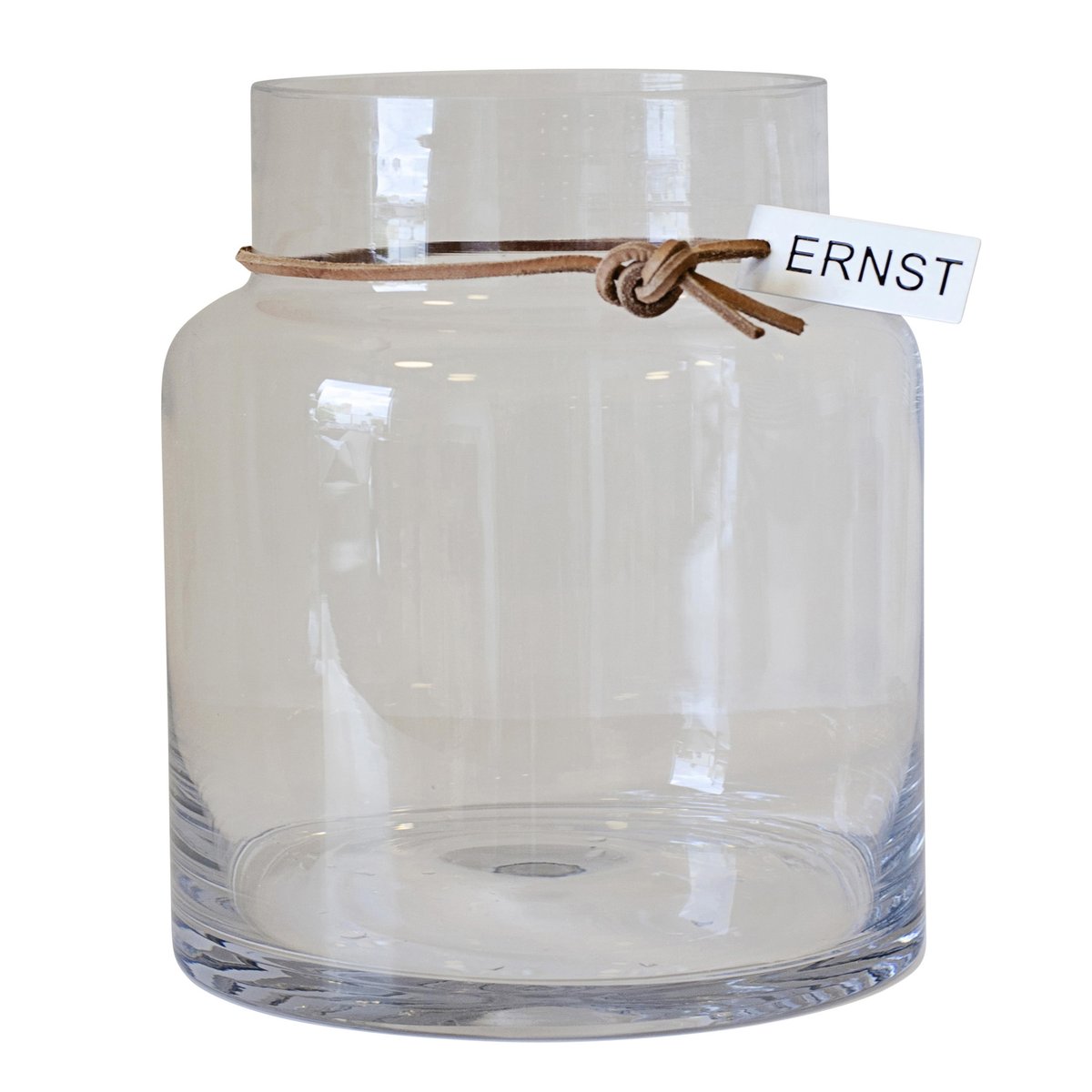 Ernst glasvas H18 cm Ø 12,5 cm klar | Skandinavisk Design | Vaser | Transparent