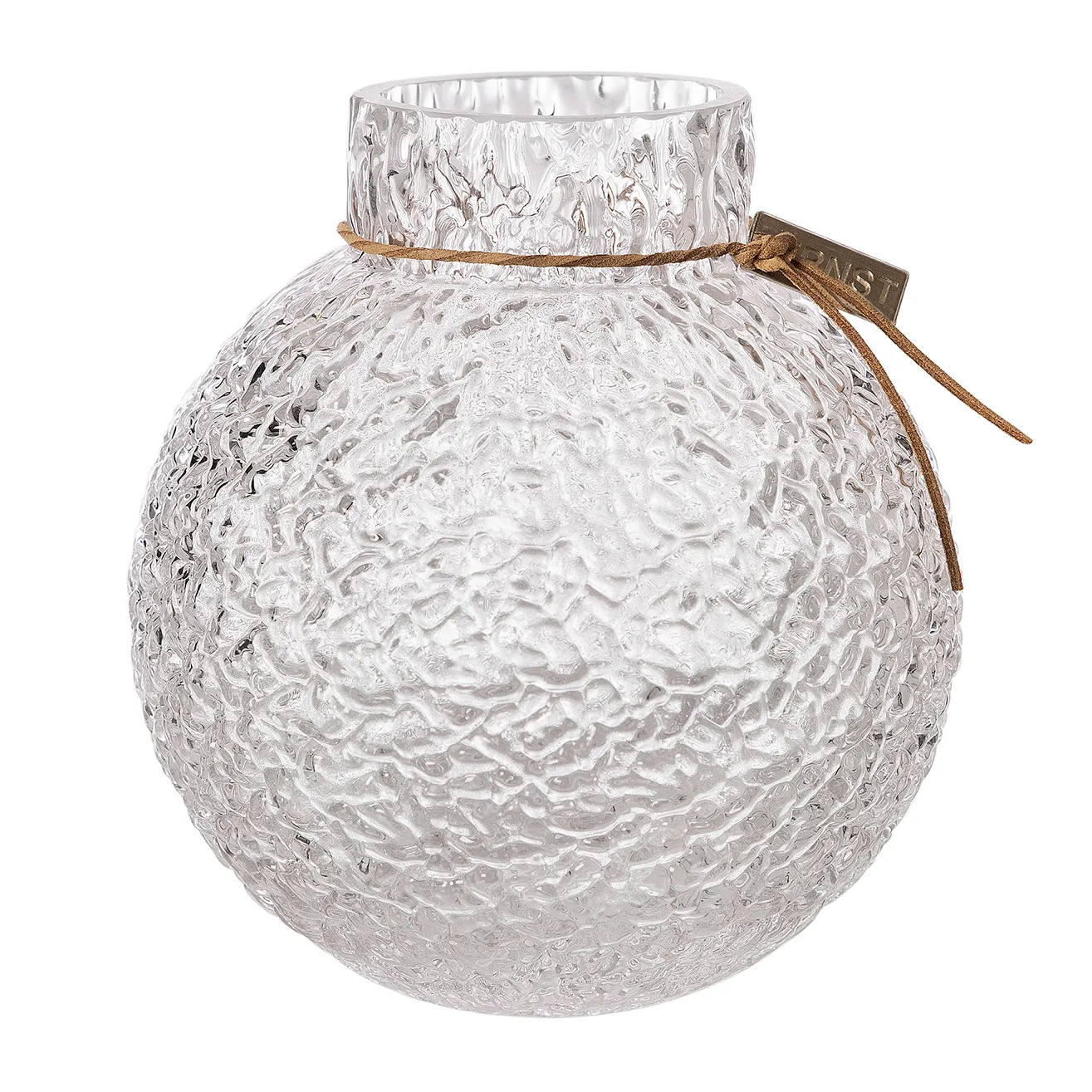 Ernst glasvas struktur klar, Ø13 cm ERNST