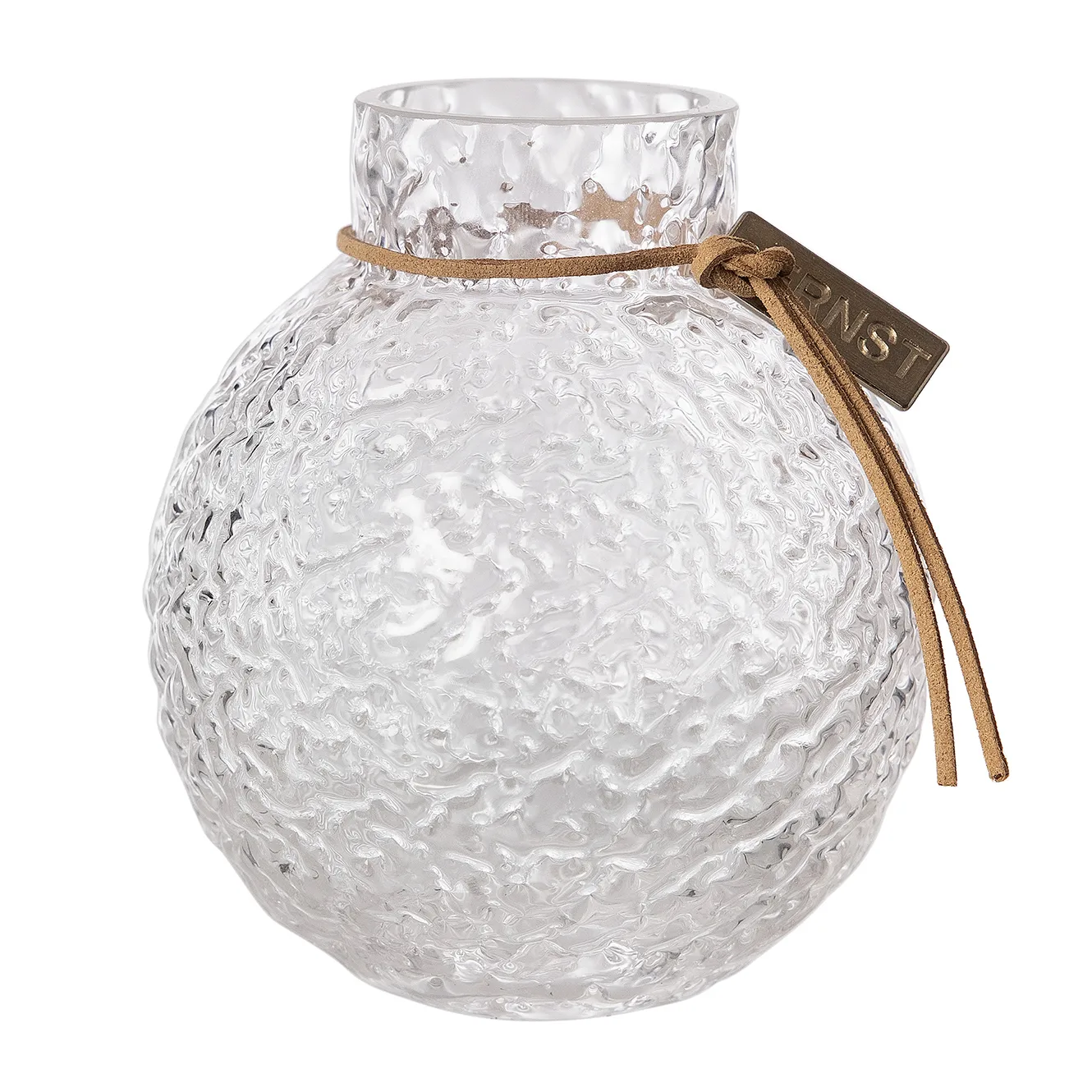 Ernst glasvas struktur klar, Ø9 cm ERNST