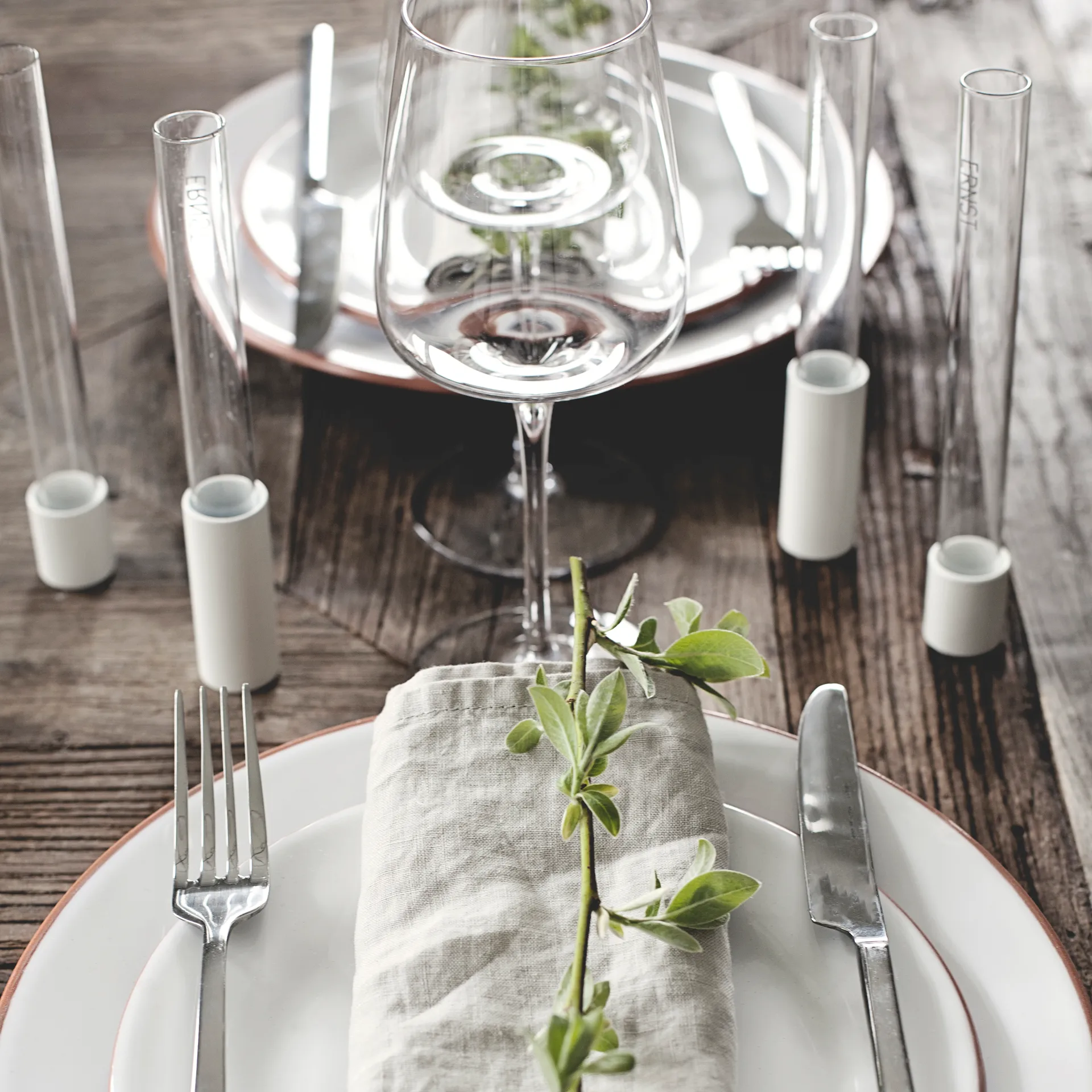 Ernst glasvas till ljusstump 18 cm, Klar ERNST