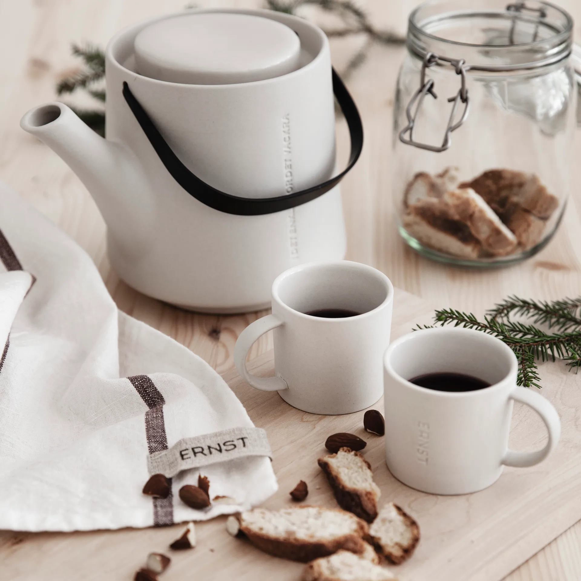 Ernst glöggmugg stengods 10 cl, Naturvit ERNST