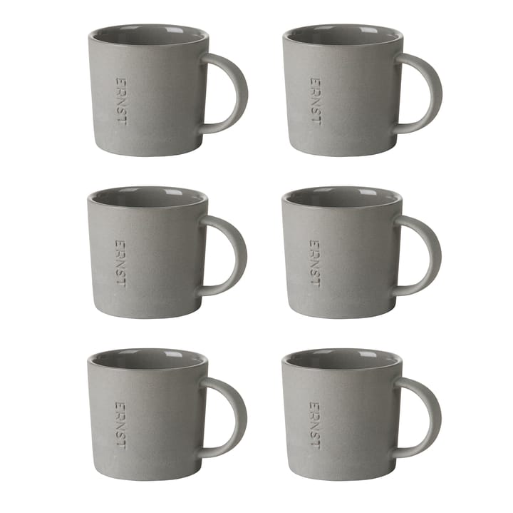 Ernst glöggmugg stengods 6-pack - Grå - ERNST