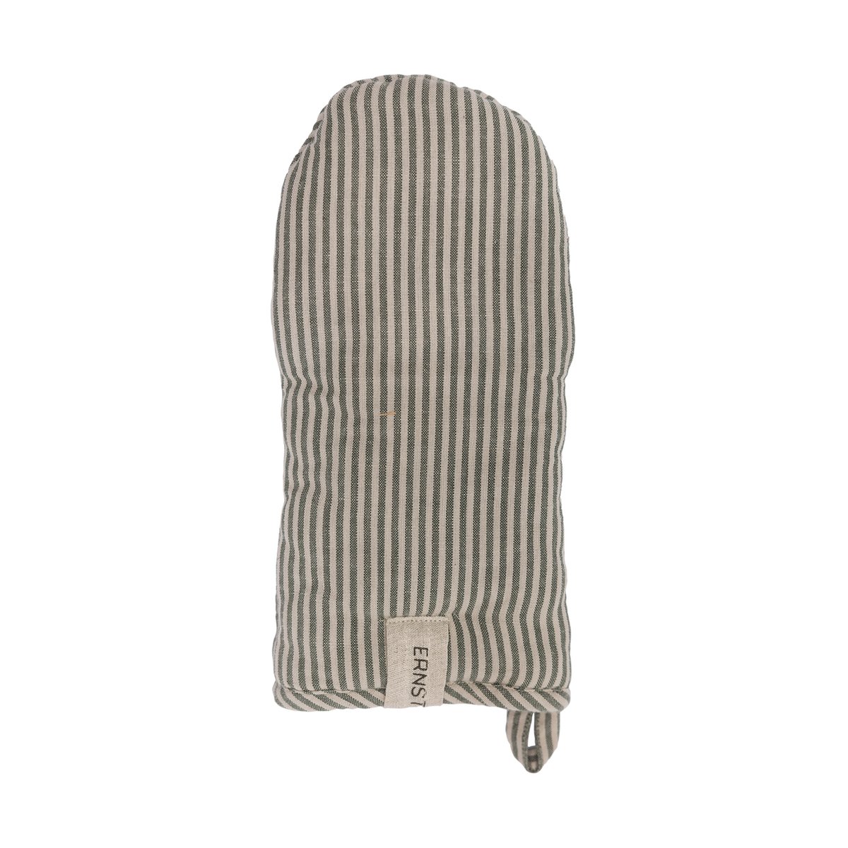 Ernst grytvante randig Grön-beige | Skandinavisk Design | Grytlappar & Grytvantar | Grön