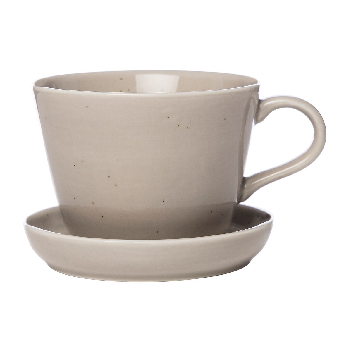 Ernst kaffekopp med fat 20 cl Sand | Skandinavisk Design | Kaffekoppar | Beige