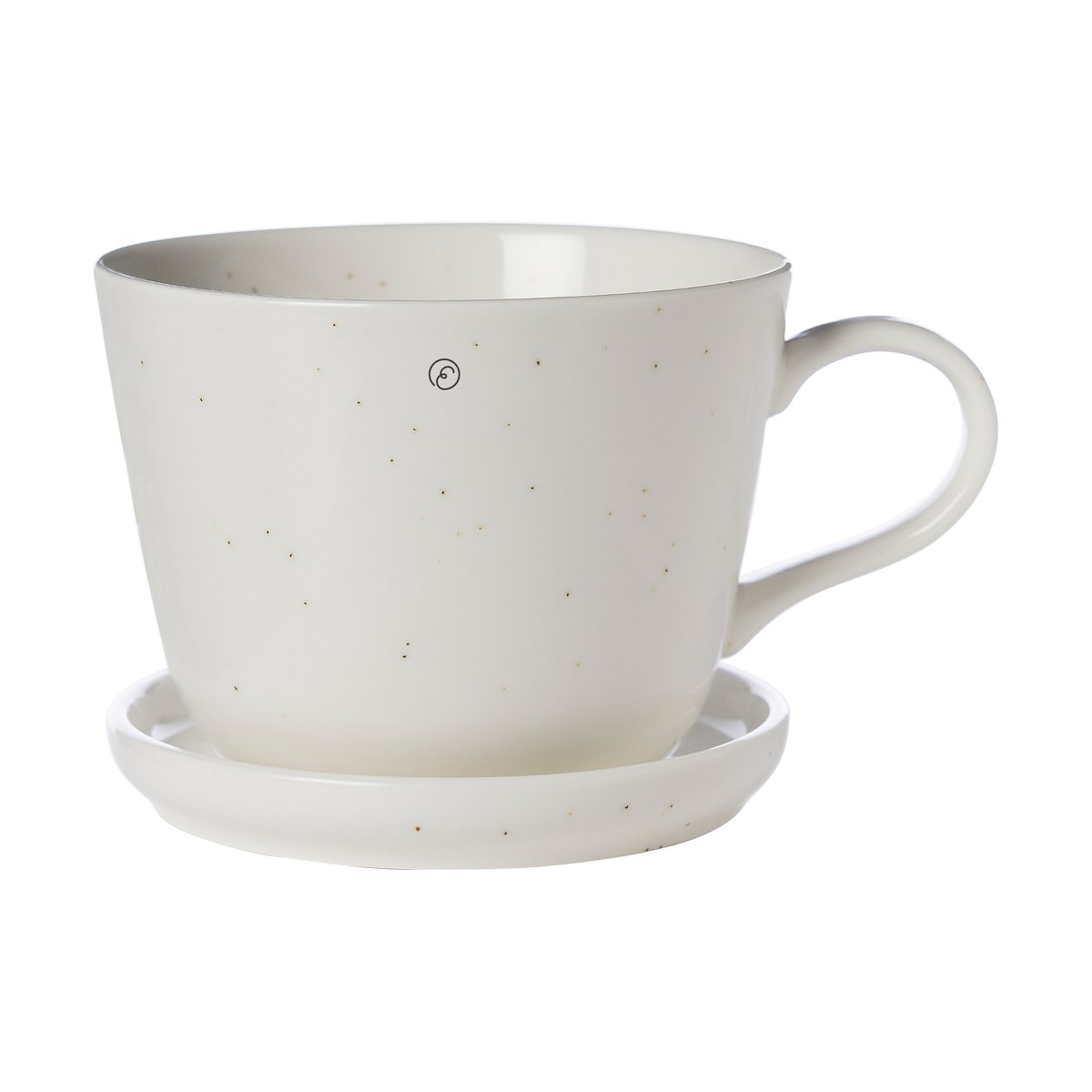 Ernst kaffekopp med fat 20 cl Vanilj | Skandinavisk Design | Kaffekoppar | Vit