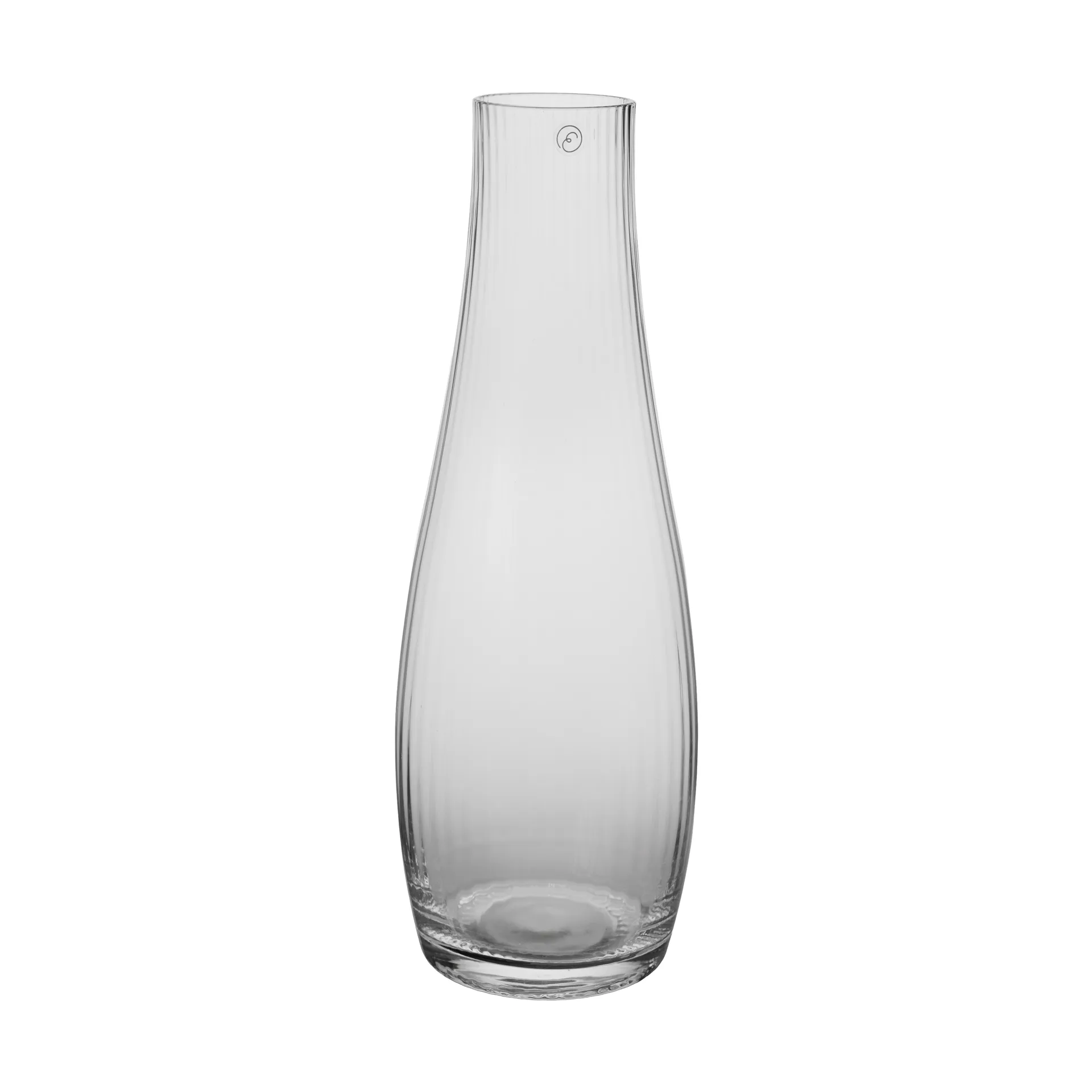 Ernst karaff räfflat glas, Klar, Ø10x28 cm ERNST