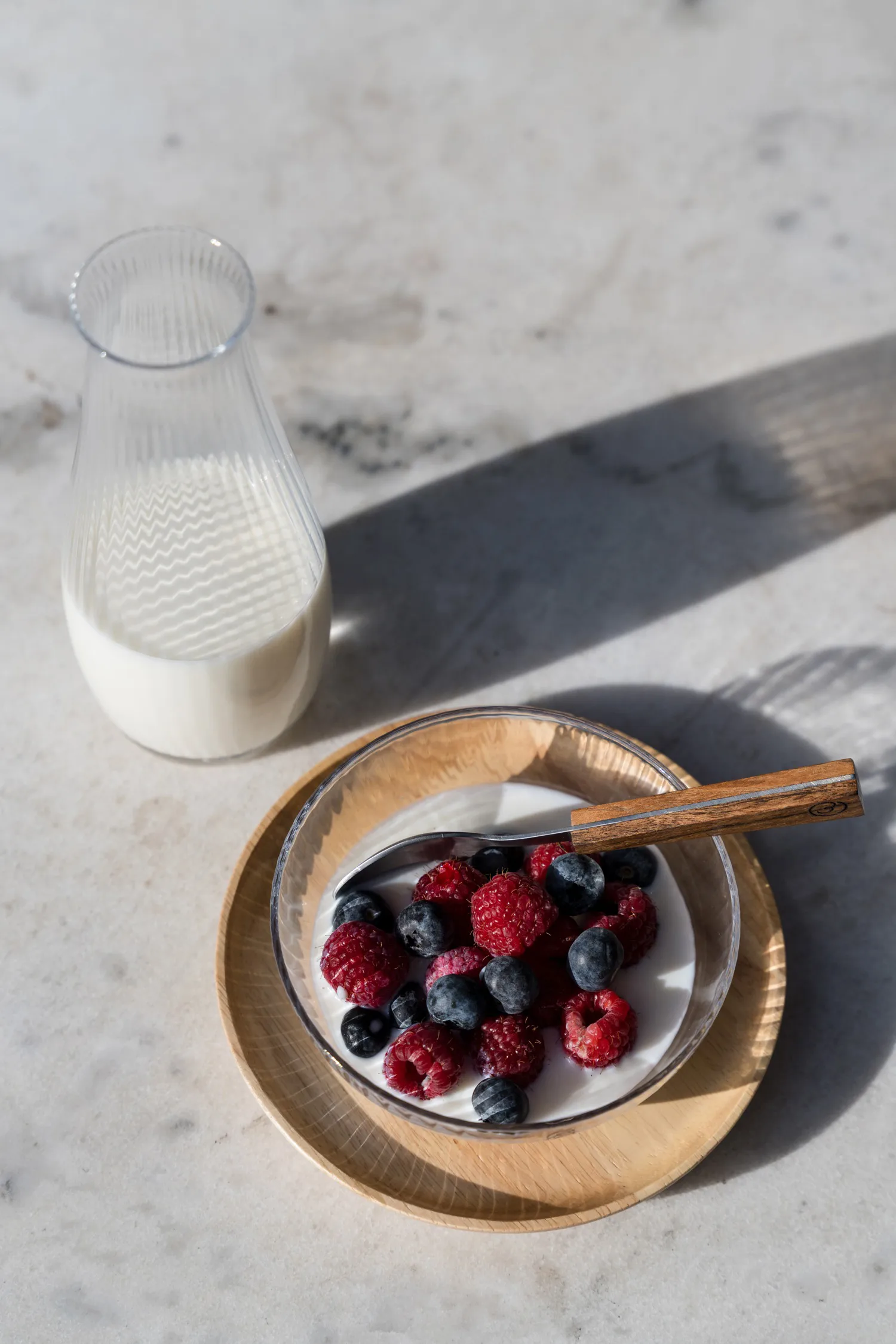 Ernst karaff räfflat glas, Klar, Ø8x19 cm ERNST