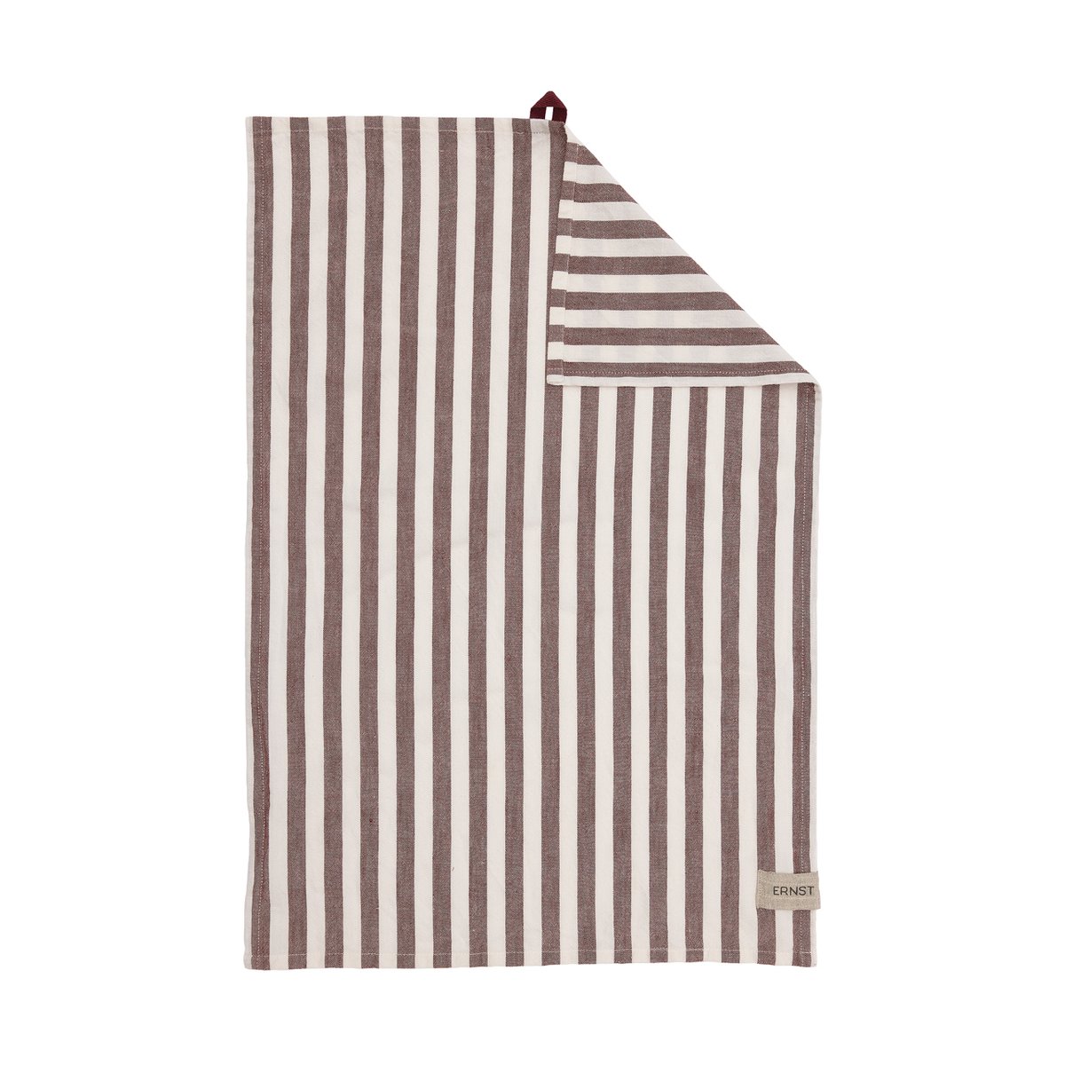 Ernst kökshandduk bredrandig 47x70 cm Röd-vit | Skandinavisk Design | Kökshanddukar | Röd