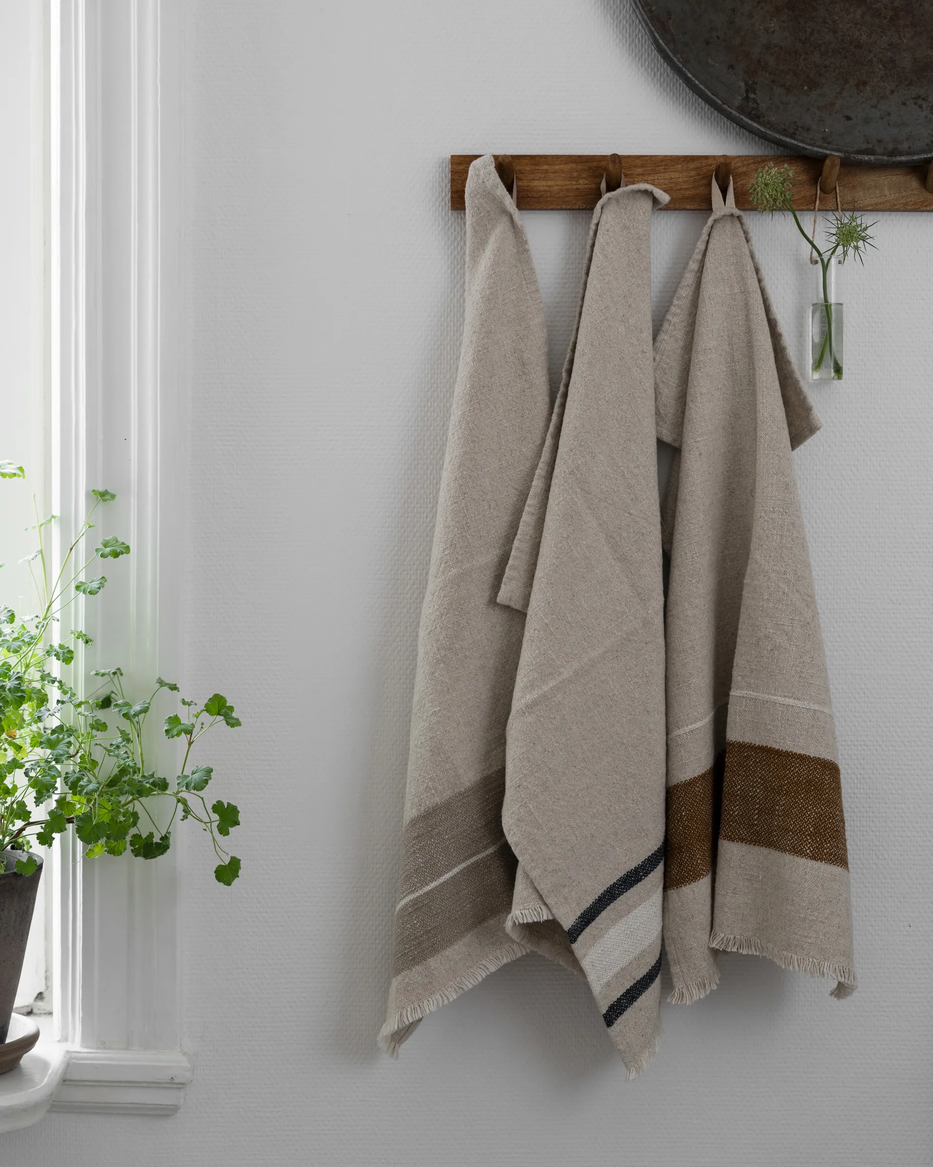 Ernst kökshandduk, Natur-kola-vit, 47x70 cm ERNST