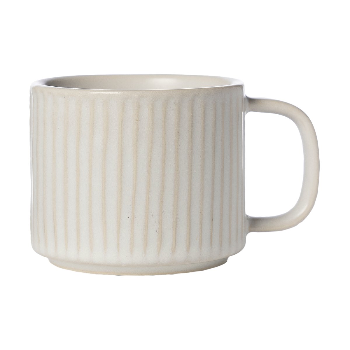 Ernst kopp räfflad 26 cl Naturvit | Skandinavisk Design | Kaffekoppar | Vit