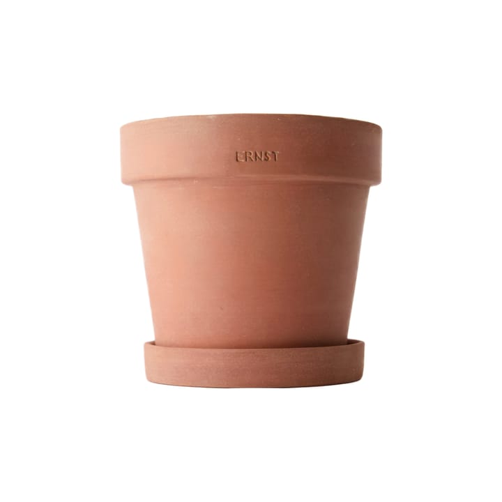 Ernst kruka med fat rustik terrakotta, Ø17 cm ERNST