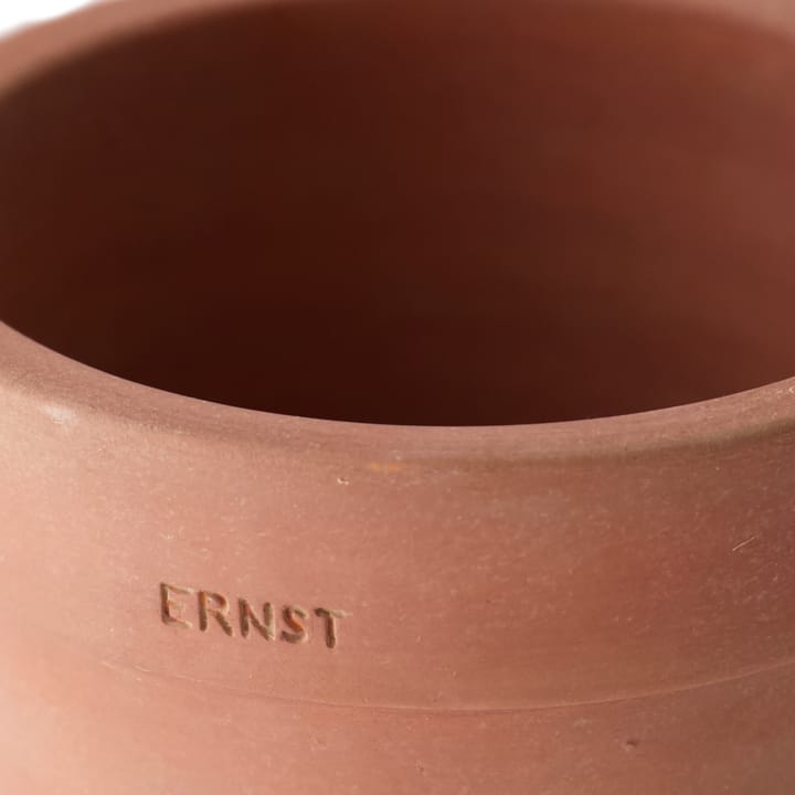 Ernst kruka med fat rustik terrakotta, Ø17 cm ERNST