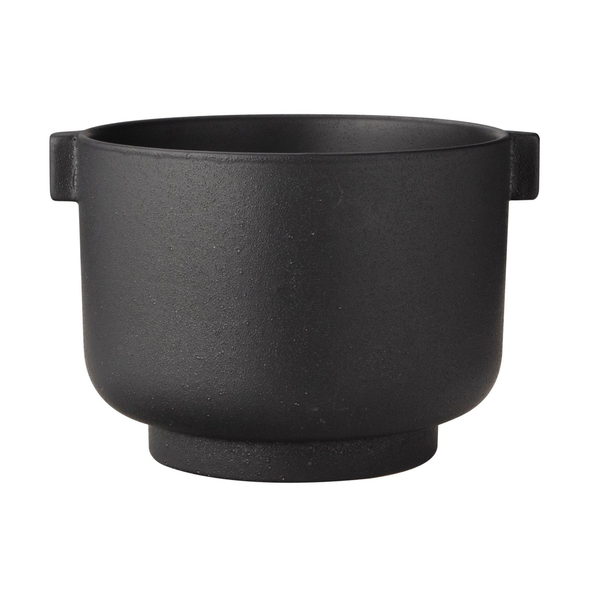 Ernst kruka med öra h15 cm Ø19,5 cm | Skandinavisk Design | Krukor | Svart