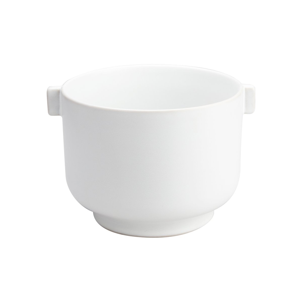 Ernst kruka med öra vit sand Ø19.5 cm 15 cm | Skandinavisk Design | Krukor | Vit