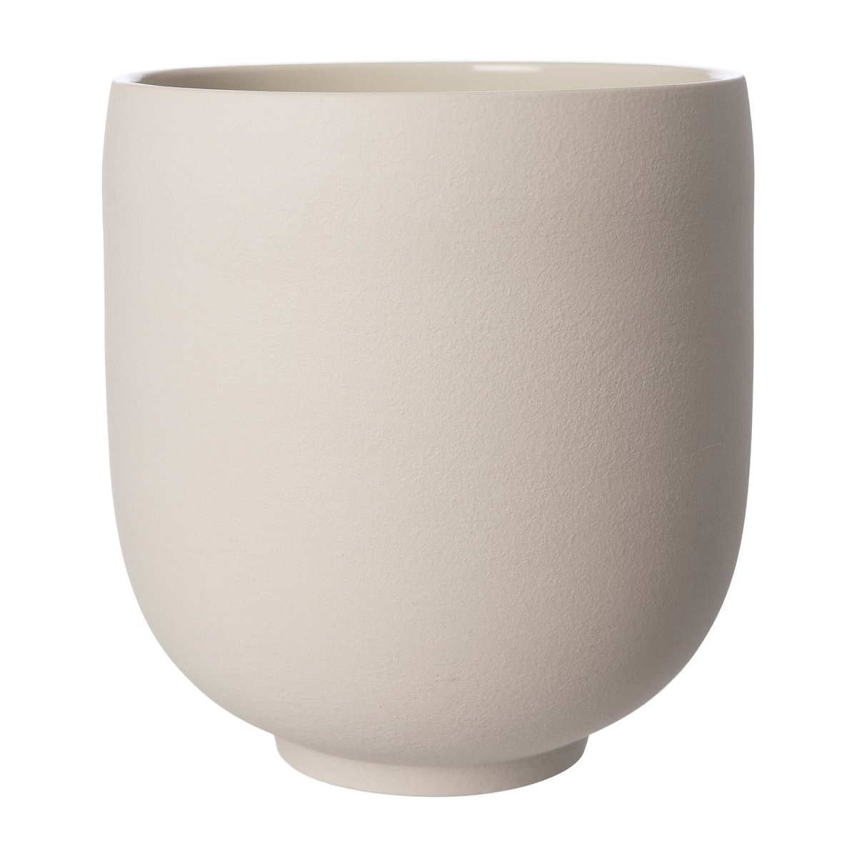 Ernst kruka på fot naturvit H28 cm Ø26 cm | Skandinavisk Design | Krukor | Vit