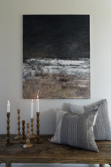 Ernst kuddfodral halvlinne 40x60 cm - Grå-natur - ERNST