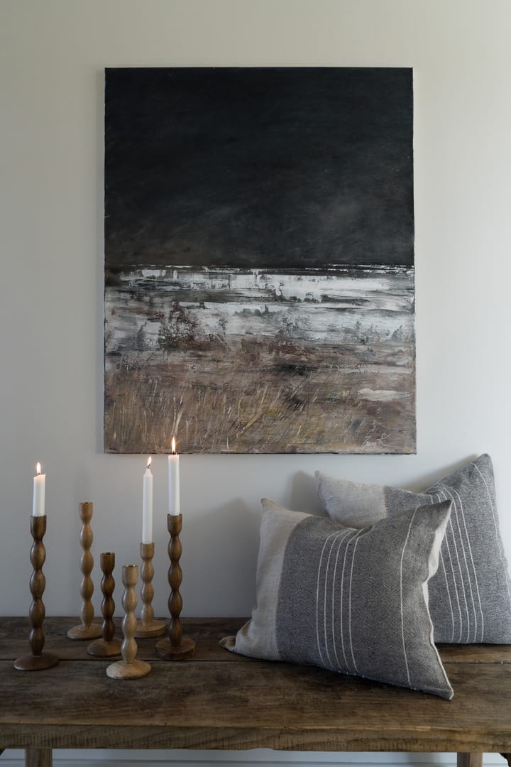 Ernst kuddfodral halvlinne 40x60 cm, Grå-natur ERNST
